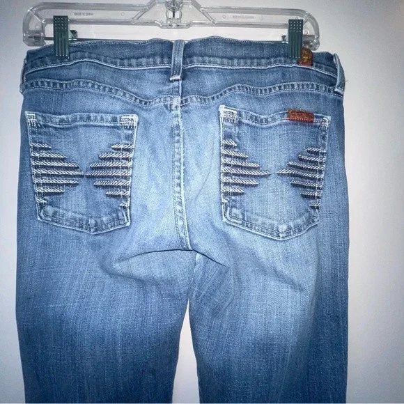 7 for all mankind jeans embroidered pockets size 29 - Picture 1 of 13
